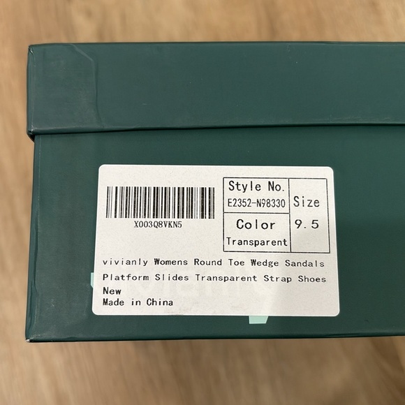 NEW Women’s Vivianly Denim Wedge Sandals - Picture 6 of 6